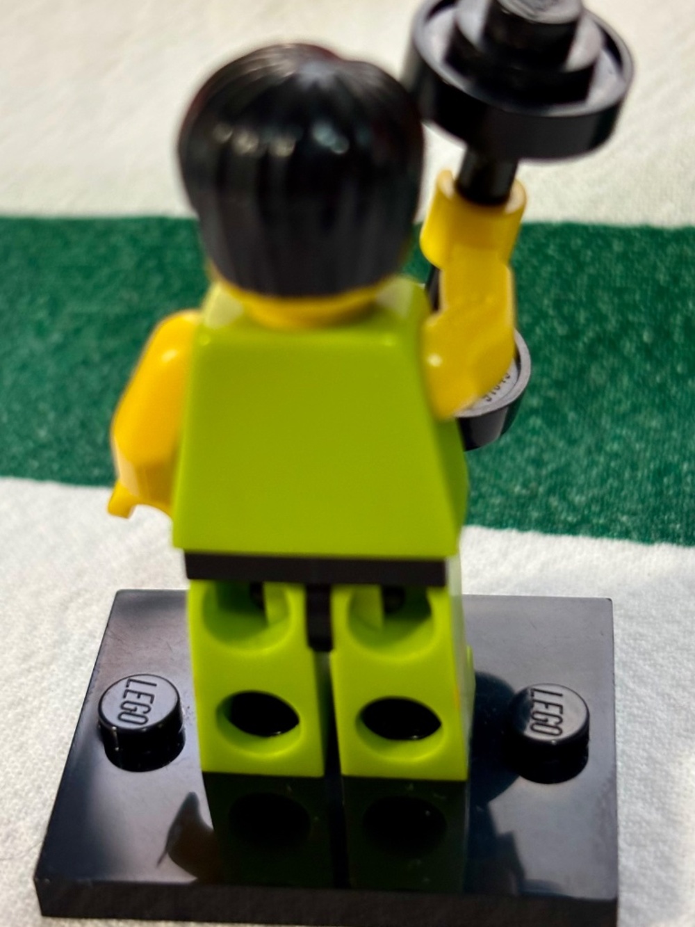 LEGO SERIES 2 "Weightlifter" col02-10 With stand and accessories - Picture 2 of 4